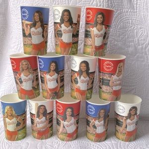 Hooters 🦉 Collectors Edition 2013 Girls Baseball Plastic Cups 1-12